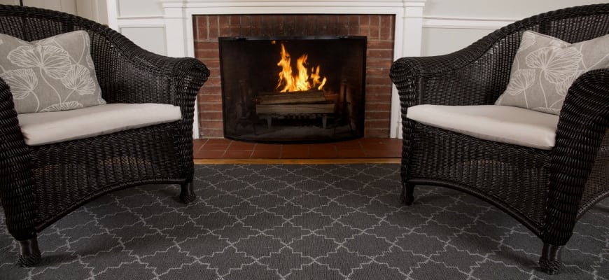 Bedfordshire Natural Wool Loom-Hooked Rug