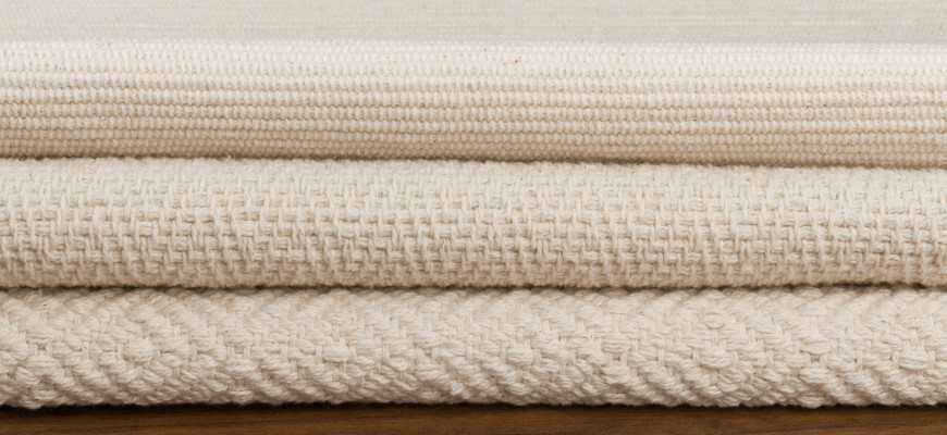 organic cotton flatweave stack initial 8 banner 870