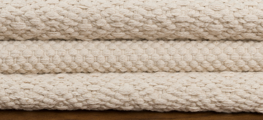 organic cotton thick woven stacked banner 870