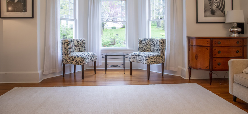 Organic GOTS Organic Cotton rug in living room Organic GOTS Organic Cotton rug in living room