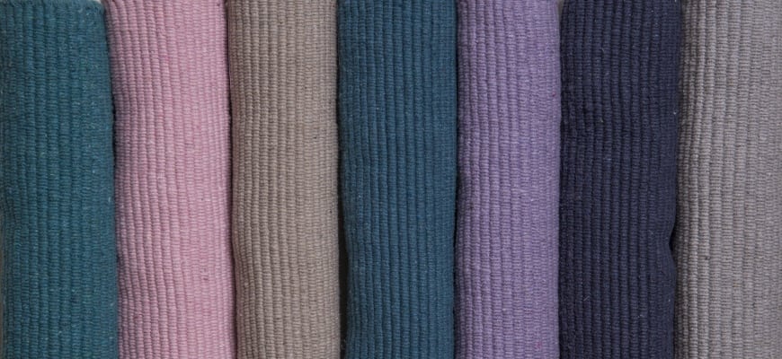 Solid Natural Flatweave Eco Cotton Rug