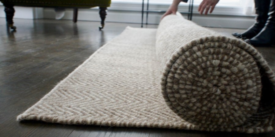 Coopworth Natural Wool Woven Rug