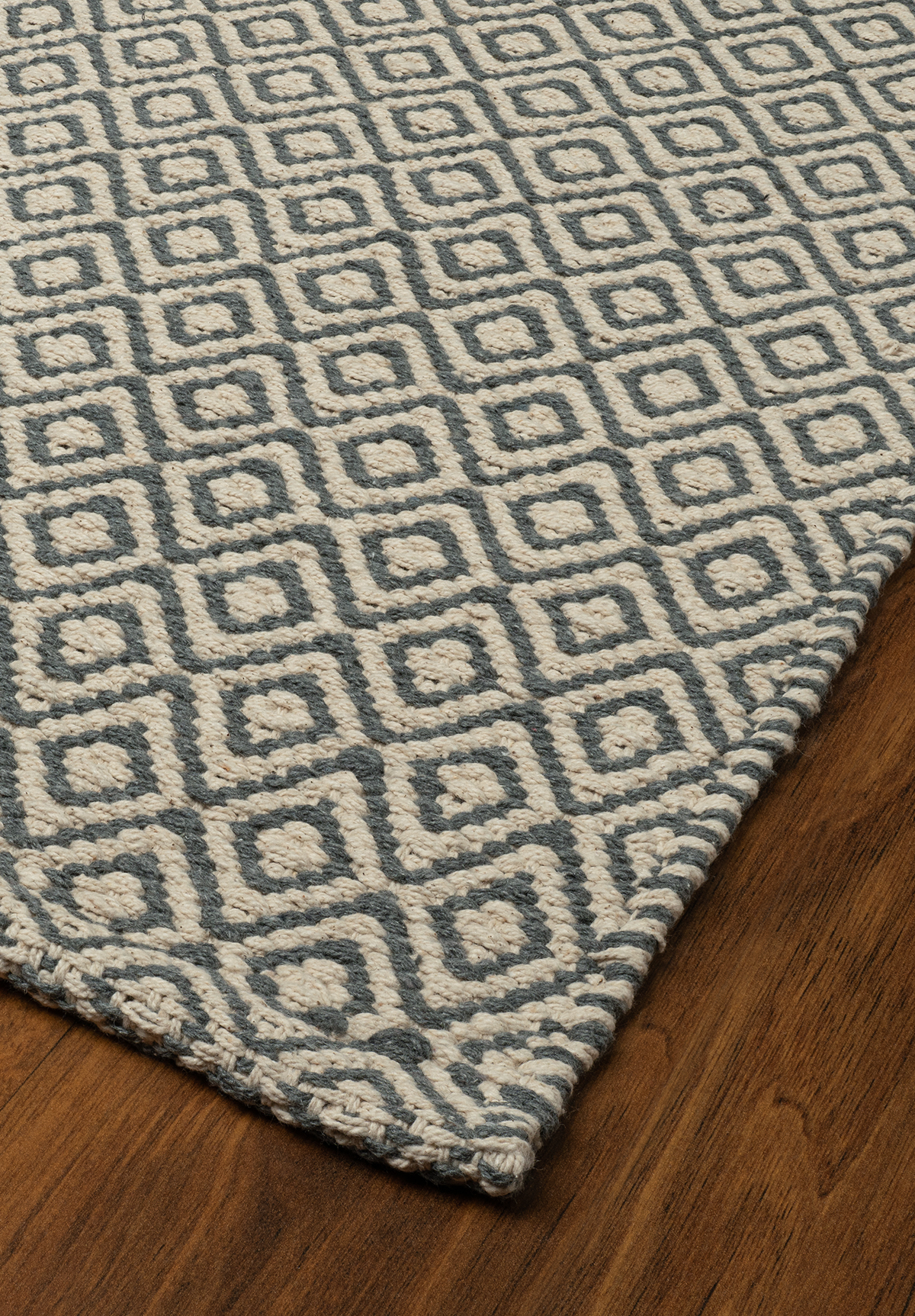 Shelton Eco Cotton Rug - Grey/Natural - Hook & Loom