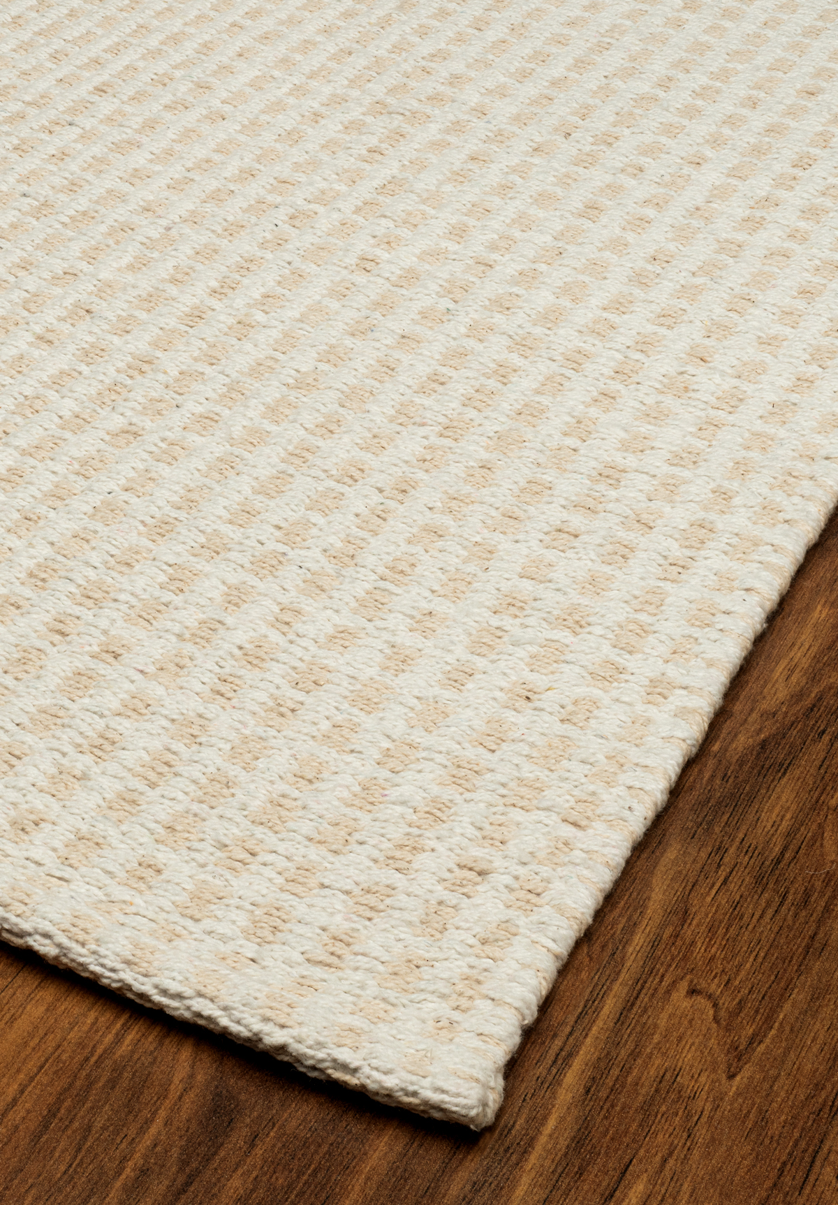 Windsor Eco Cotton Rug White/Natural Hook & Loom