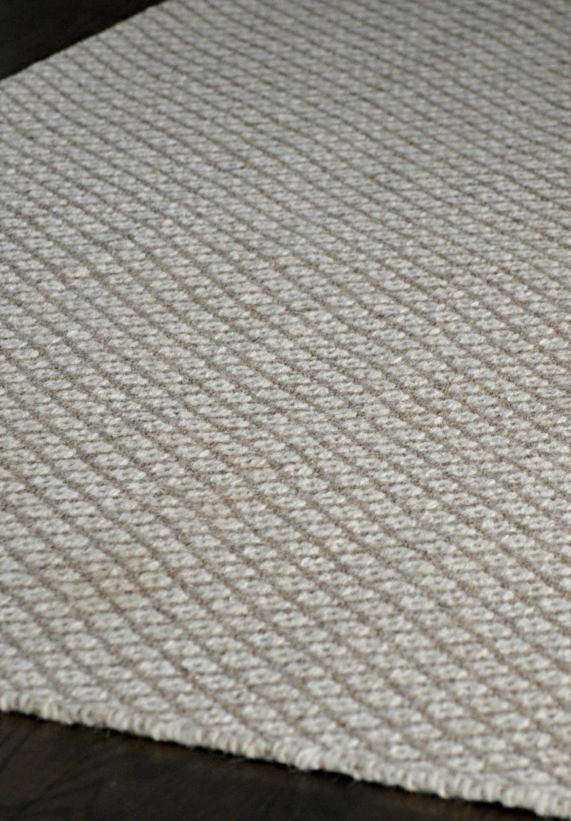 Cotswald Grey Natural Wool Woven Rug - Hook & Loom