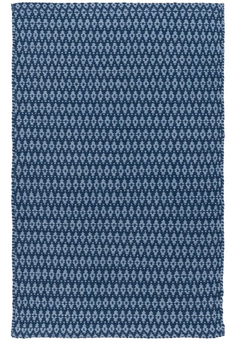 Solid Light Blue Flatweave Eco Cotton Rug - Hook & Loom