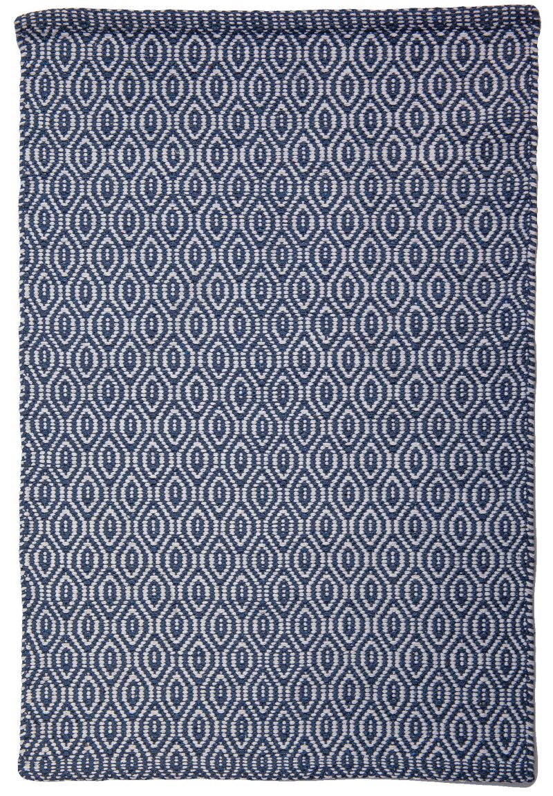 Brighton Eco Cotton Rug – Denim White 