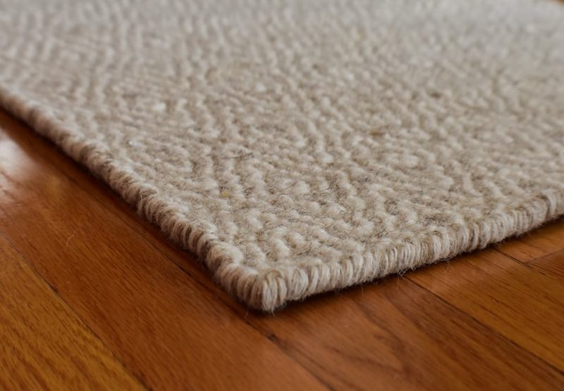 Natural rubber rug gripper of chemical-free latex, by Earth Weave.